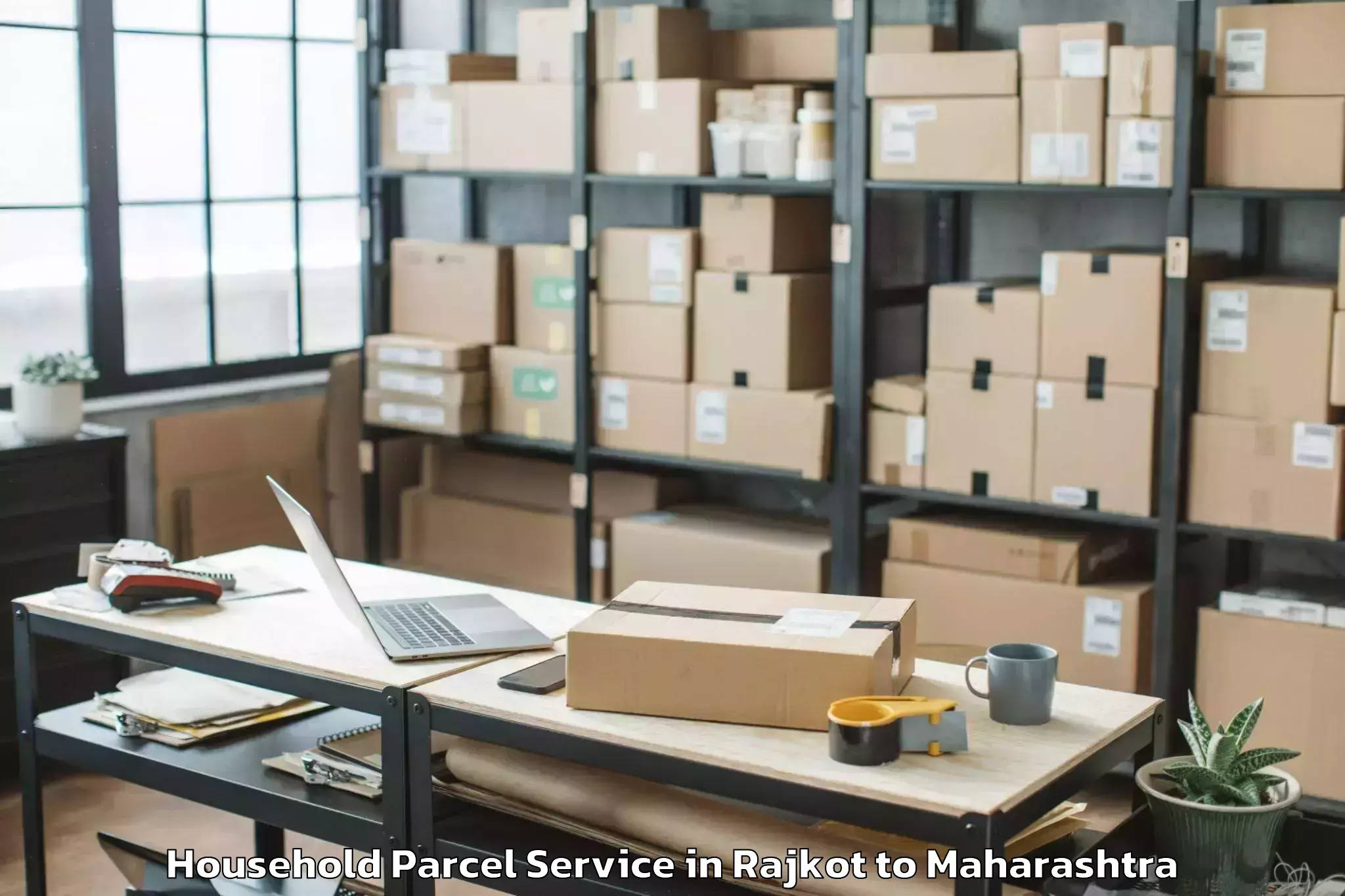 Hassle-Free Rajkot to Pombhurna Household Parcel